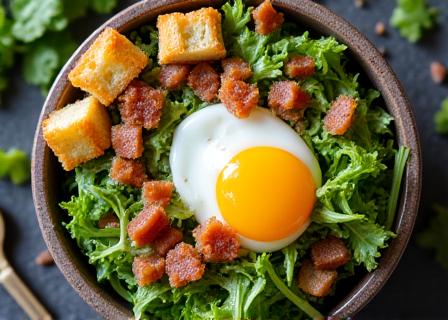Salade lyonnaise traditionnelle